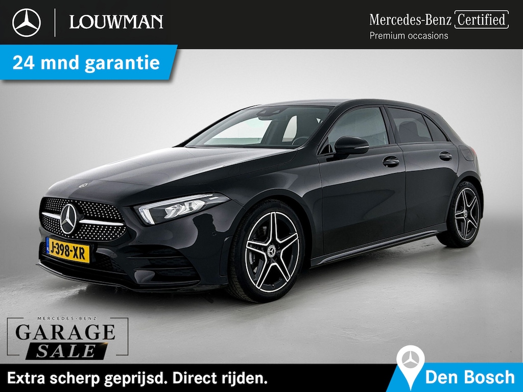 Mercedes-Benz A-klasse 160 Business Solution AMG Nightpakket | Trekhaak | Sfeerverlichting | Augmented Reality | Led | Parkeerpakket met Camera | Inclusief 24 maanden Mercedes-Benz Certified garantie voor Europa. garage-sale