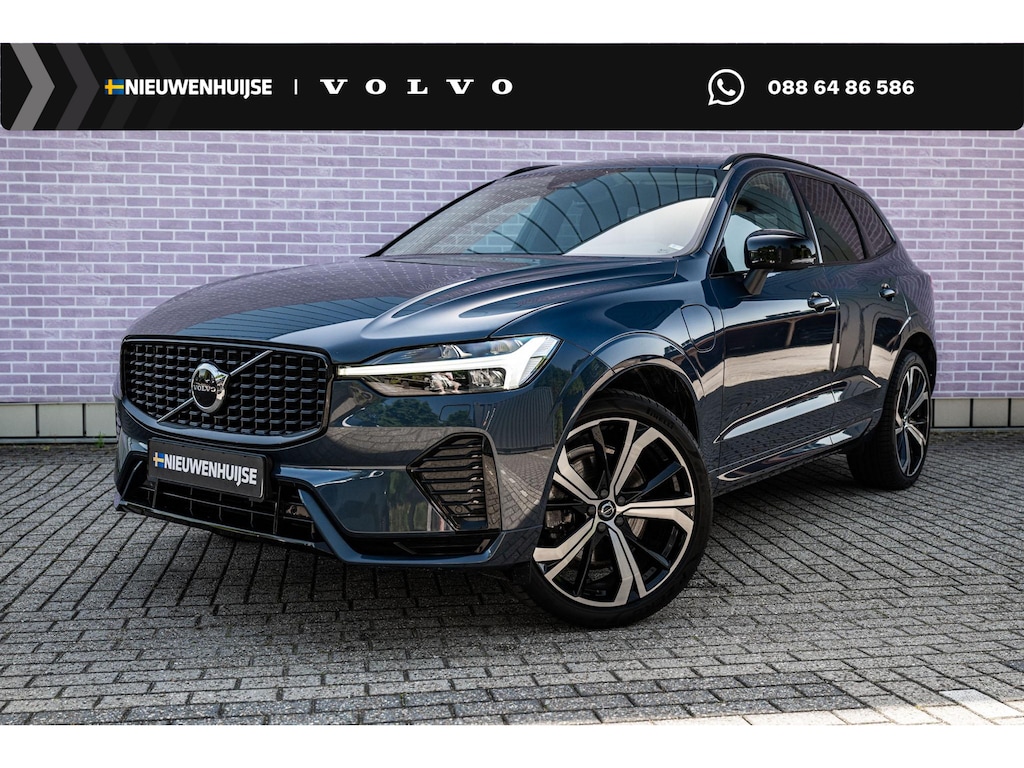 Volvo XC60 2.0 T6 Plug-in hybrid AWD Plus Dark | Adaptieve Cruise Control | Panoramadak | 21" Velgen | Stoel-/Stuur-/Voorruitverwarming | Harman Kardon Audio | Standkachel | Dodehoek Detectie |