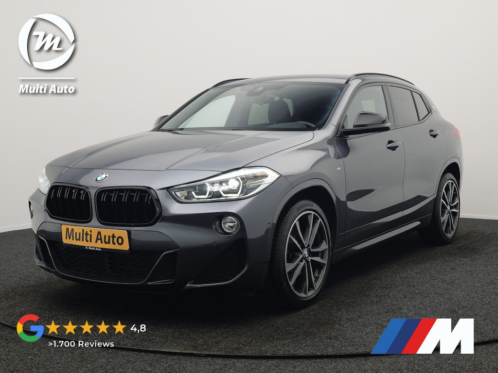 BMW X2 sDrive18i M Sport 140pk Dealer O.H. | Camera | Lederen Sportstoelen Verwarmd | Led Koplampen | Sfeerverlichting | Standkachel | Navigatie | DAB | 19''L.M. |