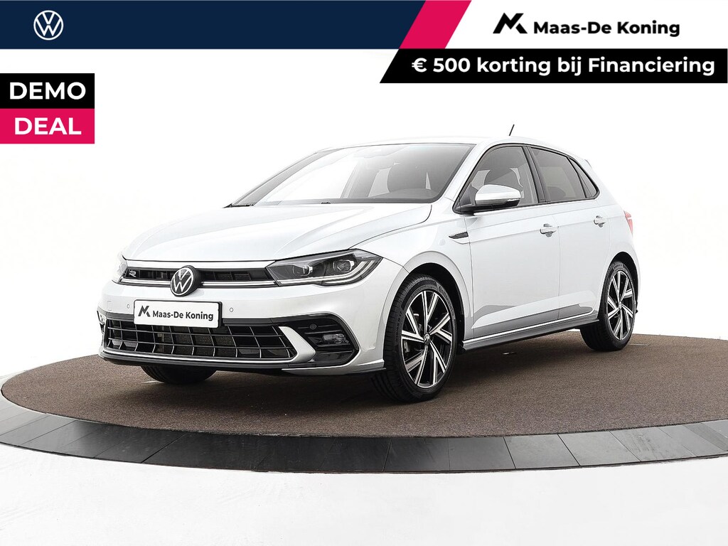 Volkswagen Polo 1.0 TSI 95pk DSG R-Line · Camera · Matrix LED · ACC · Stoelverwarming · Apple/Android Car Play · Sfeerverlichting · Verkeersbord Detectie ·