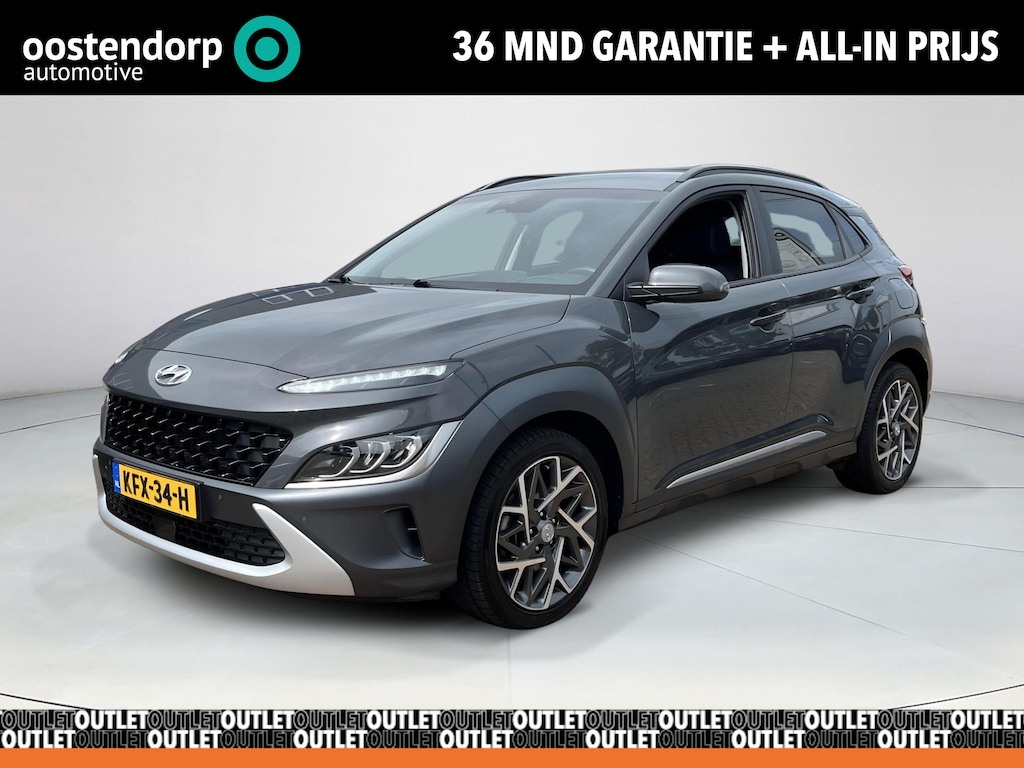 Hyundai Kona 1.6 GDI HEV Premium Select | Stoelverwarming | Adaptieve CC | HUD | Rijklaarprijs!