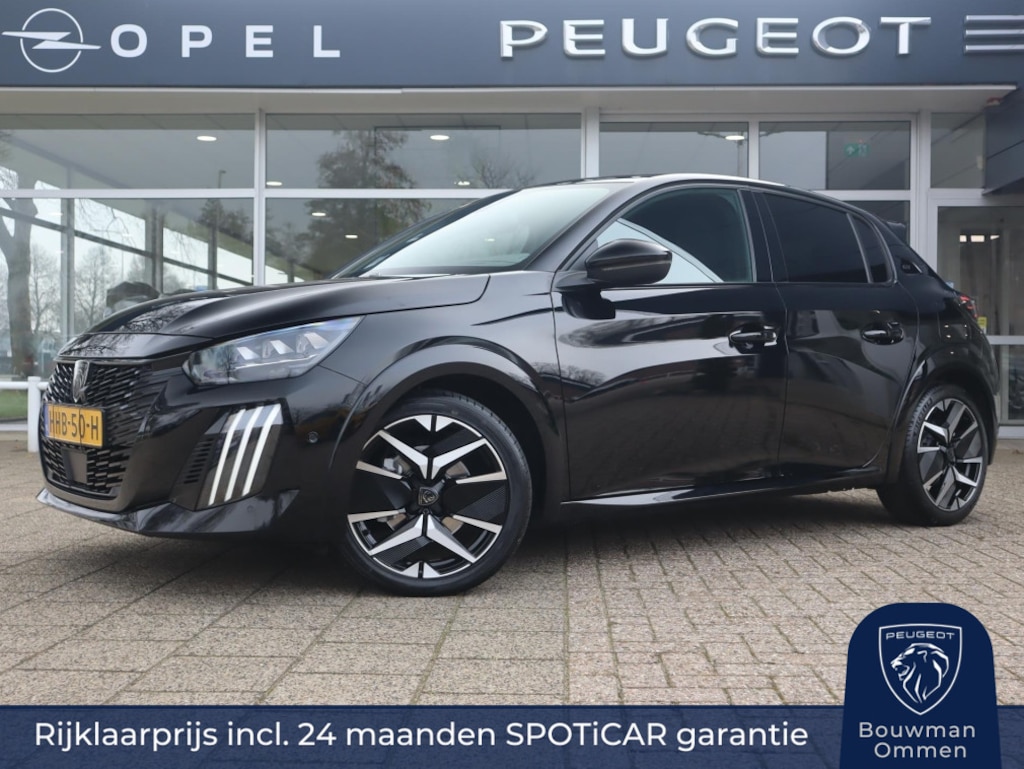 Peugeot 208 GT HYBRID 145pk e-DCS6 automaat, Rijklaarprijs, Camera voor en achter Adaptieve cruise control Keyless entry & start