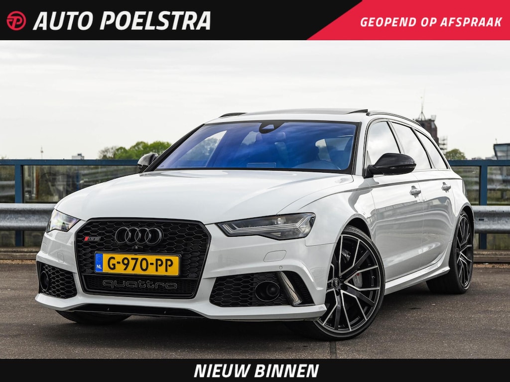 Audi RS6 Avant 4.0 TFSI quattro 605 PK Performance Pro Line Plus | Panoramadak | Keramisch | Milltek | Soft-Close | ACC | Matrix LED | 21"