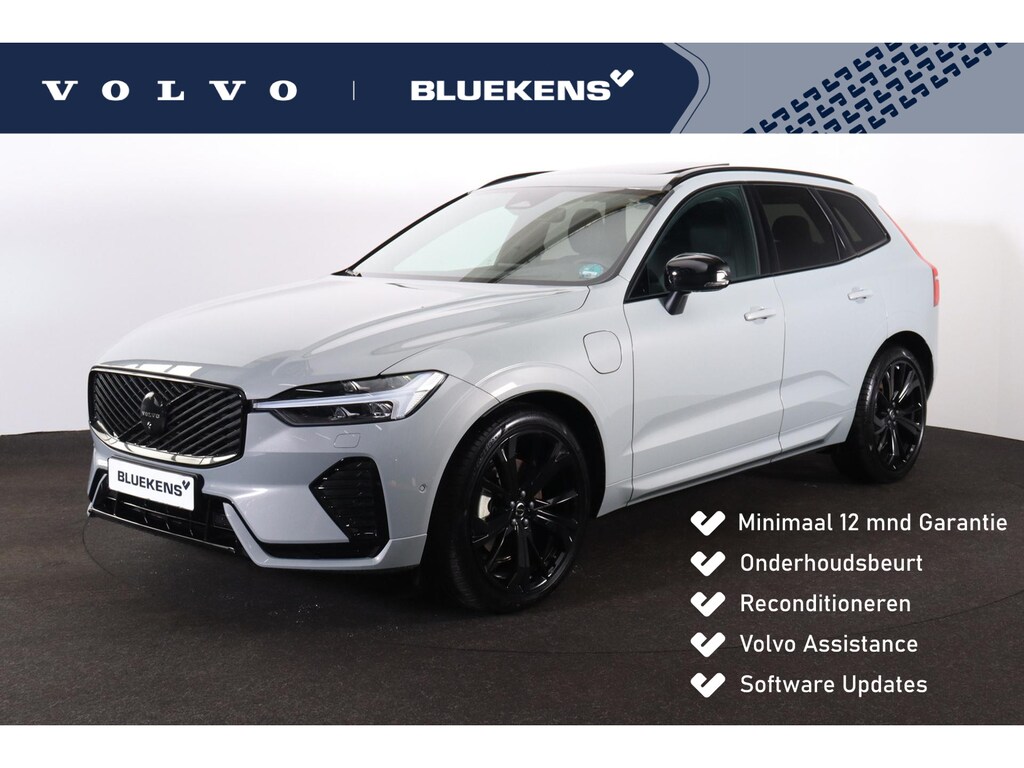 Volvo XC60 T8 Recharge AWD Plus Black Edition - Luchtvering - Panorama/schuifdak - IntelliSafe Assist & Surround - 360º Camera - Harman/Kardon audio - Adaptieve LED koplampen - Verwarmde voorstoelen, stuur & achterbank - Parkeersensoren voor & achter - Elektr. bedienb. voorstoelen met geheugen - Head up display - Draadloze tel. lader - Extra getint glas - Inklapbare trekhaak - 21' LMV