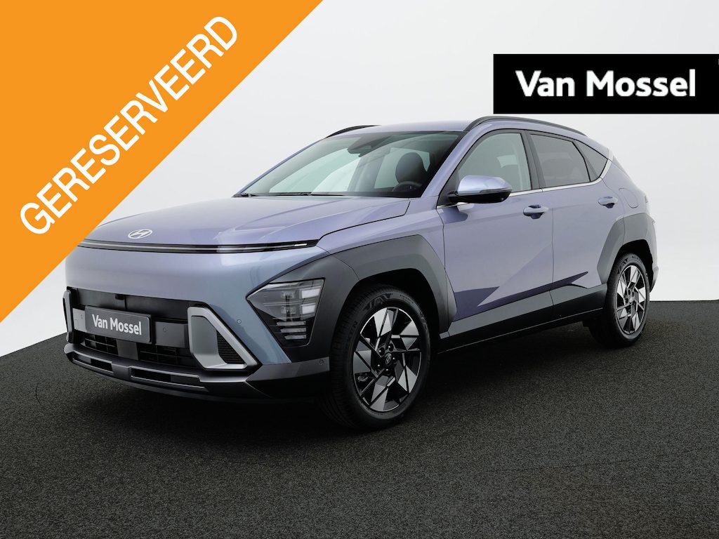 Hyundai Kona 1.6 GDI HEV Premium | Lederen bekleding | Stoelverkoeling | Stoelverwarming | Stuurverwarming | Adaptieve Cruise Control | 360 Camera | Keyless | DAB | ACTIEPRIJS, VRAAG NAAR DE VOORWAARDEN |