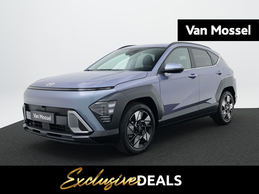 Hyundai Kona 1.6 GDI HEV Premium | Lederen bekleding | Stoelverkoeling | Stoelverwarming | Stuurverwarming | Adaptieve Cruise Control | 360 Camera | Keyless | DAB | ACTIEPRIJS, VRAAG NAAR DE VOORWAARDEN |