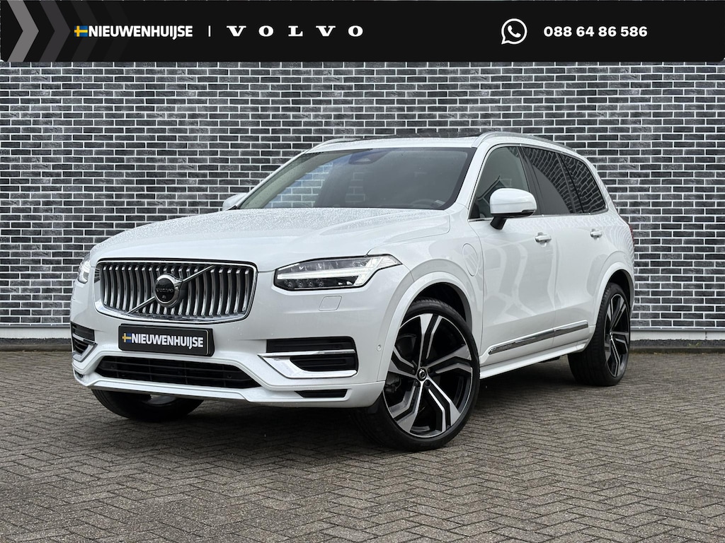 Volvo XC90 2.0 T8 Recharge AWD Ultimate Bright | Plug-in Hybrid (PHEV) Long Range | Trekhaak | Bowers Wilkins Audio | Luchtvering | Stoelventilatie | Stoelmassage | Nappaleder | Panoramadak | 360 Graden Camera | Parkeersensoren | Keyless Entry | Elektrische Achterklep | Apple Carplay | Android Auto