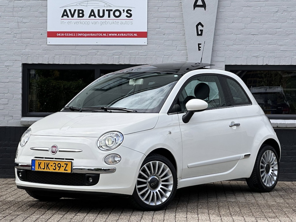 Fiat 500 1.2 Lounge Airco Schuif-Kanteldak Xenon Navi PDC