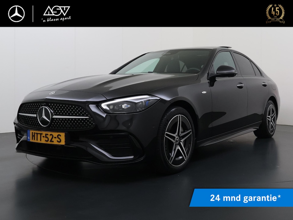 Mercedes-Benz C-klasse 300 e AMG Business Solution | Panorama - Schuifdak | Burmester Surround System | Head-Up Display | Memory Seats | 360° Camera | Digital Light Koplampen | Night Pakket