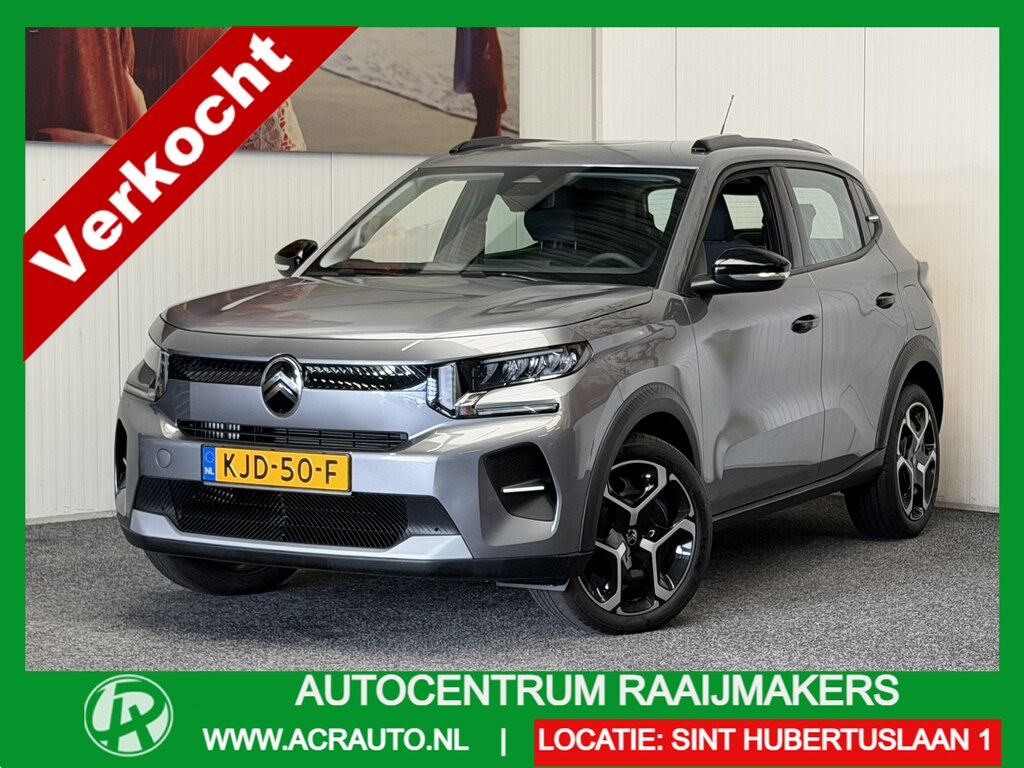 Citroën C3 1.2 TURBO PLUS 100PK NIEUW MODEL 2025 50 STUKS OP VOORRAAD !!! NAVIGATIE VIA APPLE CARPLAY/ANDROID CRUISE CONTROL AIRCO BLUETOOTH TELEFOON RIJSTROOKSENSOREN PDC ZEER MOOI !!