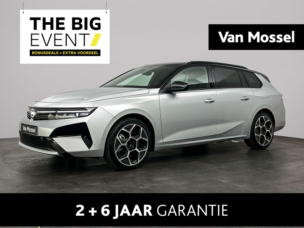 Opel Astra Sports Tourer 1.6 Turbo Plug In Hybrid Ultimate | MAX Big Event Voordeel € 4.500,- | 360 Camera | Navigatie | AGR-Stoelen | PANO | PDC Voor+Achter | Suede Bekleding | Apple Carplay/Android Auto | 18'' | 2 + 6 JAAR GARANTIE