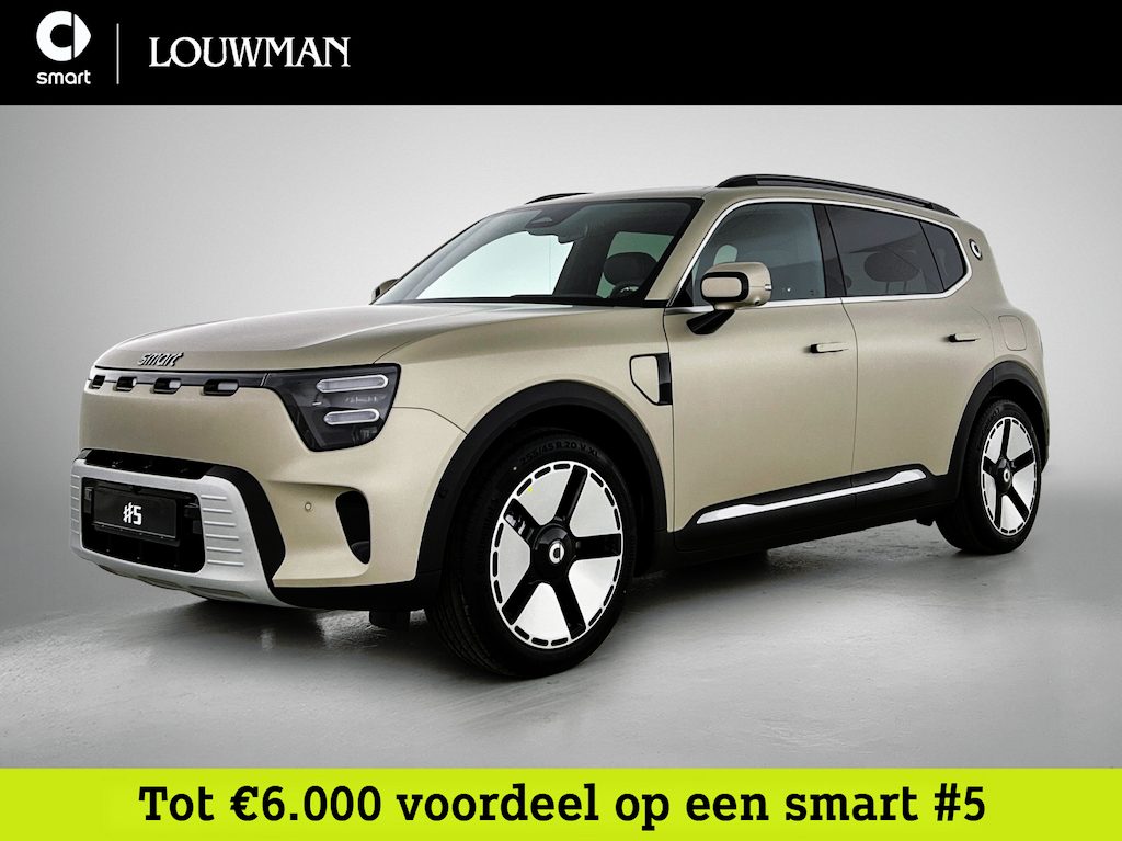 smart #5 Premium 100 kWh | Duoleer | Adapt. cruise control | Sennheiser®-audiosysteem | 360°-camera | Memorypakket voorstoelen | Augmented Reality head-up display | Electric Days |