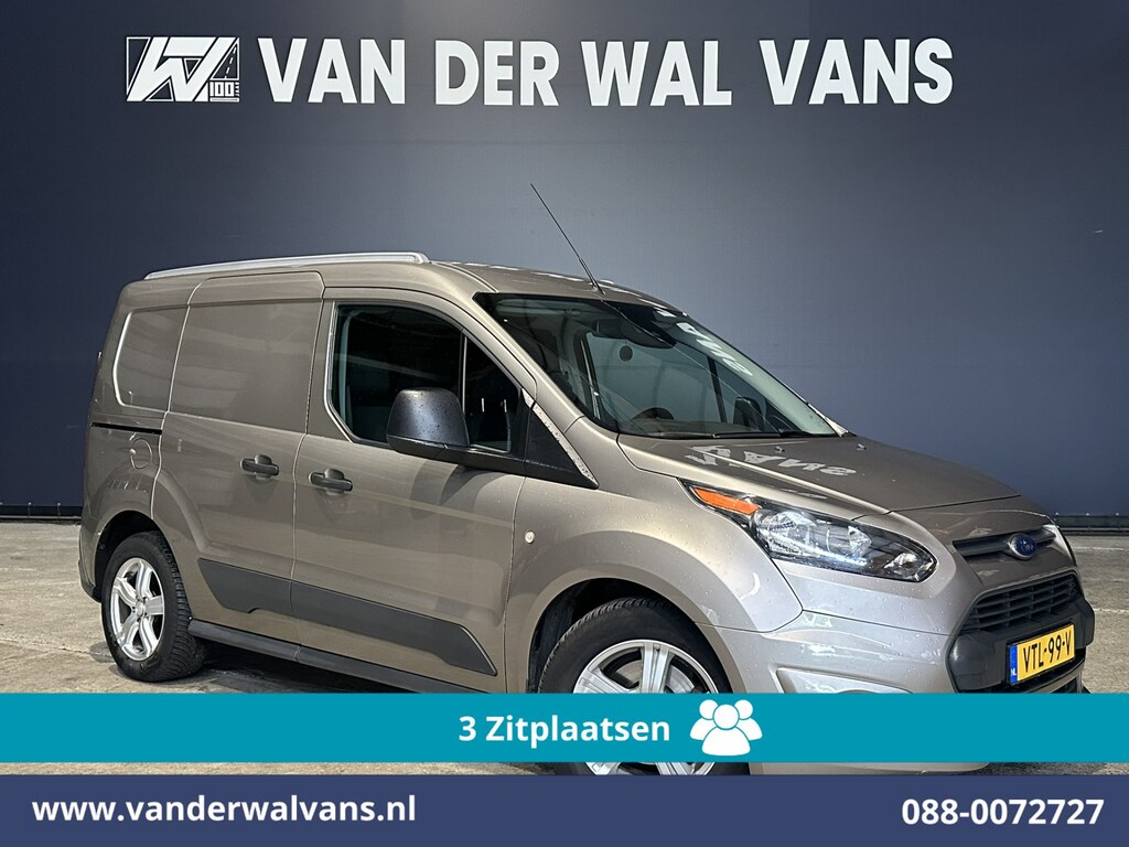 Ford Transit Connect 1.5 TDCI L1H1 Euro6 Airco | 3-Zits | 2x Zijdeur | Trekhaak | LM Velgen | Verwarmde Voorruit Parkeersensoren, Bijrijdersbank