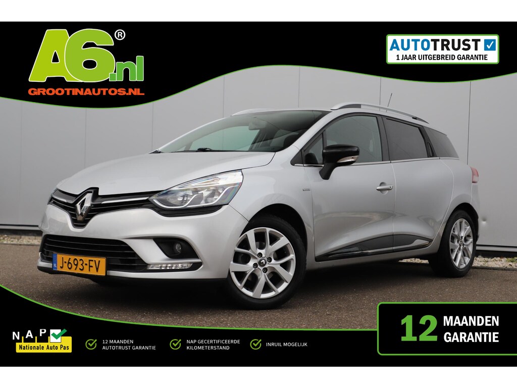 Renault Clio Estate 0.9 TCe Limited Navigatie Carplay Android 16 inch LMV Airco Cruise Control