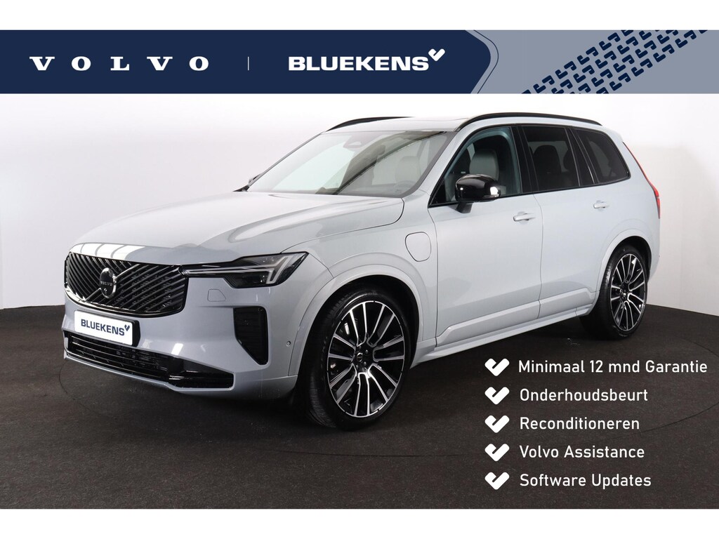 Volvo XC90 T8 Recharge AWD Ultra Dark Exec. Ed. - Luchtvering - Panorama/schuifdak - IntelliSafe Assist & Surround - 360º Camera - Bowers & Wilkins audio - Adaptieve LED koplampen - Verwarmde voorstoelen, stuur & achterbank - Parkeersensoren voor & achter - Elektr. bedienb. voorstoelen met geheugen - Geventileerde voorstoelen - Head up display - Draadloze tel. lader - Extra getint glas - Inklapbare trekhaak - 22' LMV