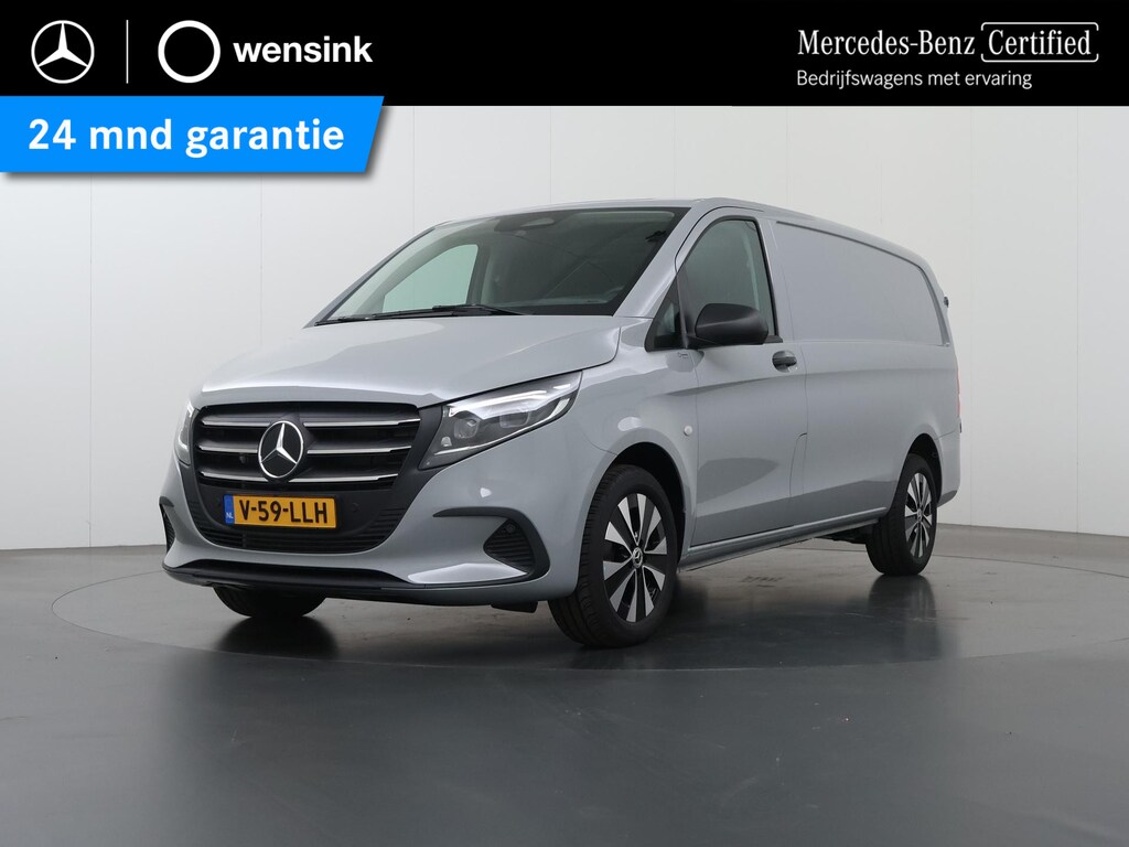 Mercedes-Benz Vito 116 CDI Aut. | Lang L2 | Select | MODEL 2025 | Dodehoekassistent | LED koplampen | Cruise Control | Parkeercamera | Navigatie | DAB Radio | Verwarmd Stuurwiel | Lane-Assist | 3-zits | Achterdeuren | Alpine Grijs
