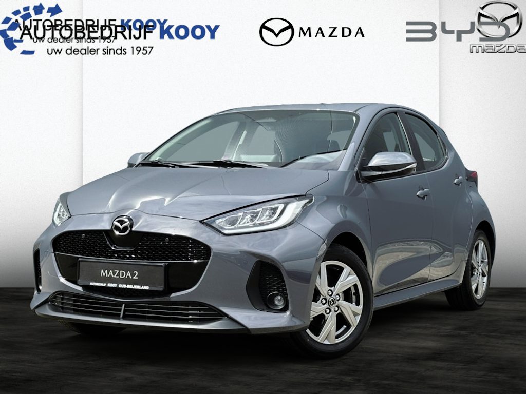 Mazda 2 Hybrid 1.5 Exclusive-line / Nieuw op voorraad / Charcoal Grey