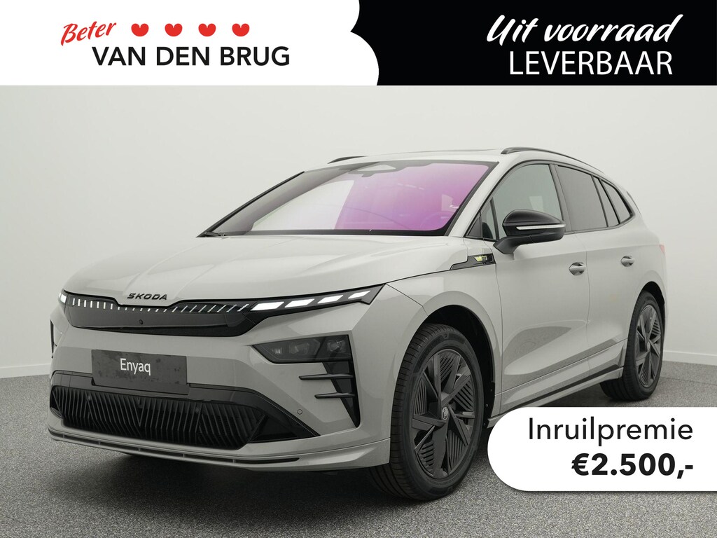 Skoda Enyaq 85X RS | Trekhaak | Panorama dak | Led Matrix | Achteruitrijcamera | Adaptieve cruise control | Elektrische achterklep | Stoel -& stuurwielverwarming |