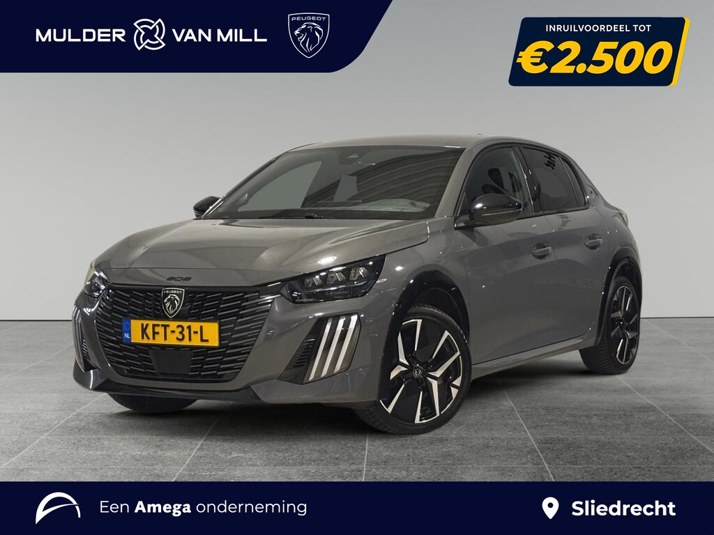 Peugeot 208 GT 1.2 Turbo 100pk | KEYLESS ENTRY | DODEHOEKBEW. | ADAPTIVE CRUISE | NAVI | 360° CAMERA | DRAADLOOS APPLE CARPLAY / ANDROID AUTO | ALL-SEASONBANDEN
