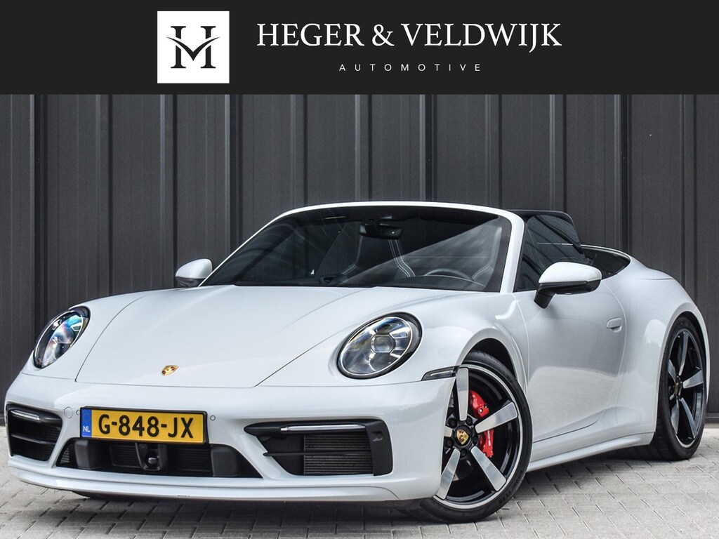 Porsche 911 Cabrio 3.0 Carrera 4 S NL-Auto 451pk | Sport design pack | Achteras besturing | Lift systeem | Sport chrono | 18-wegs memory seats | Burmester sound | Adaptive cruise | Carbon pack | Matrix led | 360 camera | Nw prijs 236.000