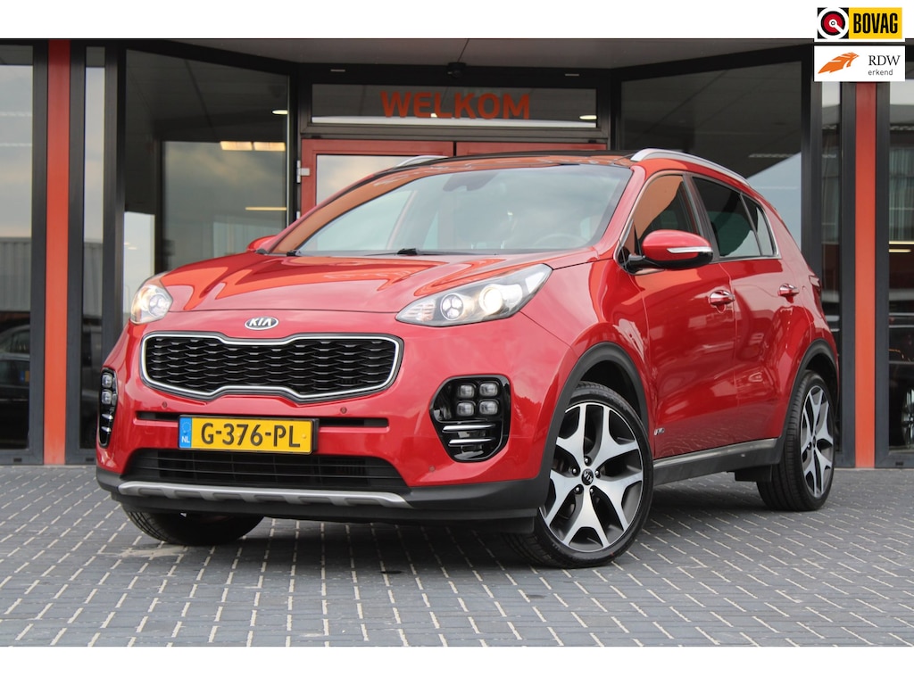 Kia Sportage 1.6 T-GDI 4WD GT-Line, Automaat, Panorama, Camera, Trekhaak, Leder, Stoelverwarming V+A
