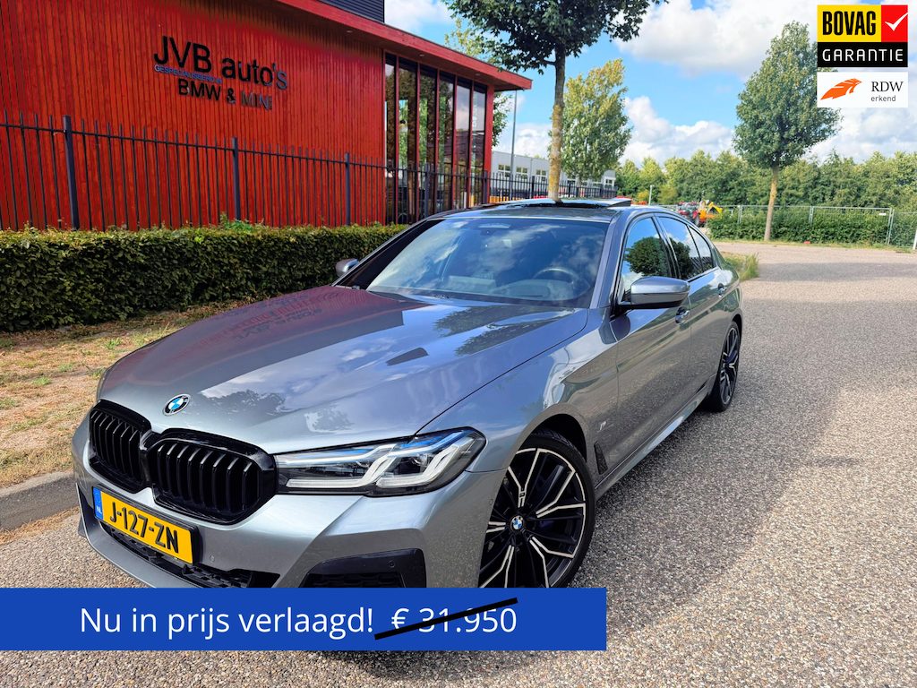 BMW 5-Serie 530i M- sport, nappa comfort, glasdak, HUD,H&K