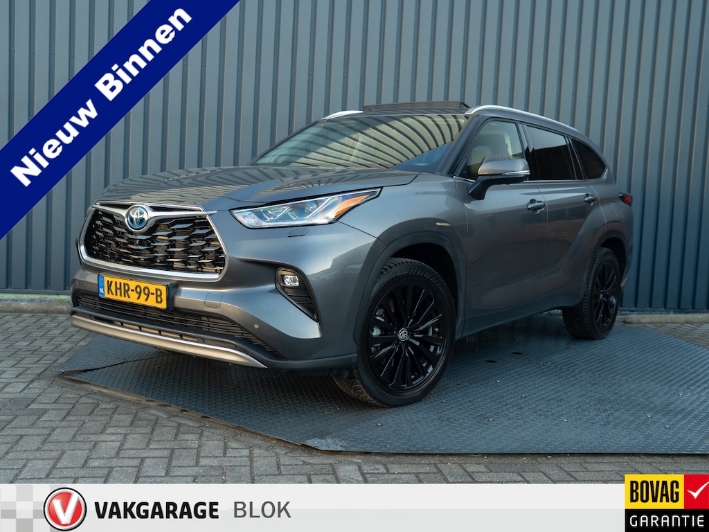 Toyota Highlander 2.5 AWD Hybrid Premium 7 pers. | Panodak | 20'' | JBL | Stoelgeheugen | 360 Camera | Head Up | BSM | Prijs Rijklaar!!