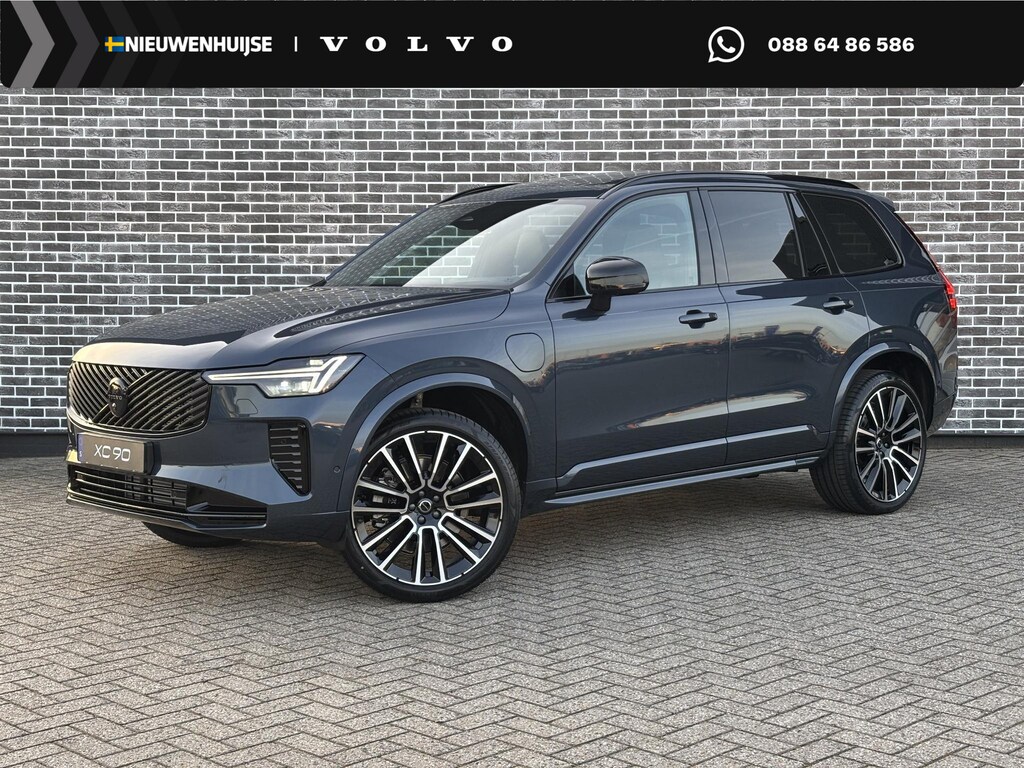 Volvo XC90 T8 Plug-in hybrid AWD Ultra Black Ed. Exec. | Luchtvering | Trekhaak | Geventileerde Nappa lederen stoelen met massage | Trekhaak | Bowers en Wilkins Audio | Gelaagd glas | 22" velgen