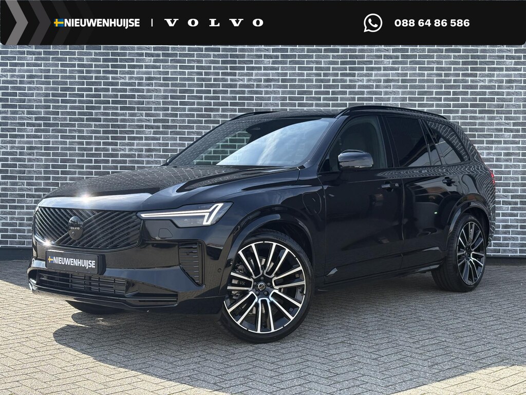 Volvo XC90 2.0 T8 Plug-in hybrid AWD Ultra Black Ed. Exec. | Luchtvering | Trekhaak | Geventileerde Nappa lederen stoelen met massage | Bowers en Wilkins Audio | Gelaagd glas | 22" velgen