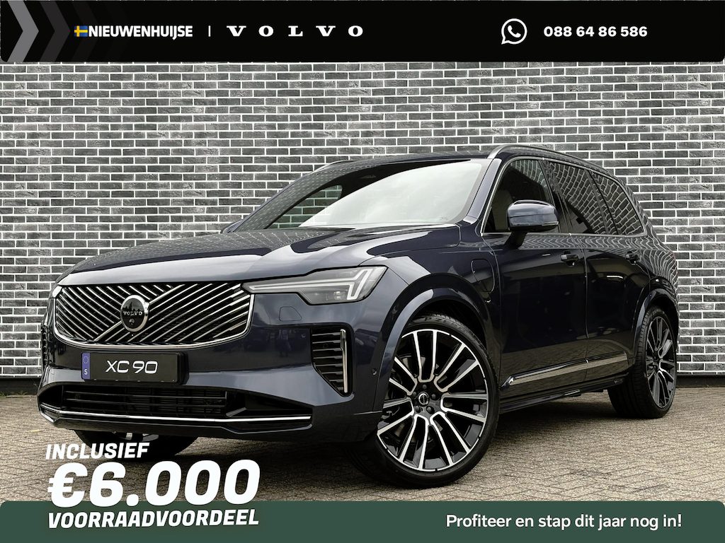 Volvo XC90 T8 Plug-in hybrid AWD Ultra Bright Executive Edition | Luchtvering | Gelaagd Glas | Bowers & Wilkins | Massage & Ventilatie Stoelen | Panoramadak |