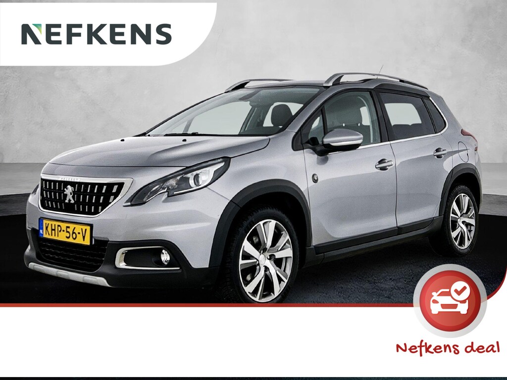 Peugeot 2008 SUV Crossway 130pk Automaat | Navigatie | Panoramadak | Achteruitrijcamera | Leder/Alcantara | Climate Control | Cruise Control | Parkeersensoren | Grip Control | Apple Carplay / Android Auto | Bluetooth | Elektrisch inklapbare spiegels | Automatisch dimlicht | Regensensor | Donker getint glas | 17" lichtmetalen velgen |