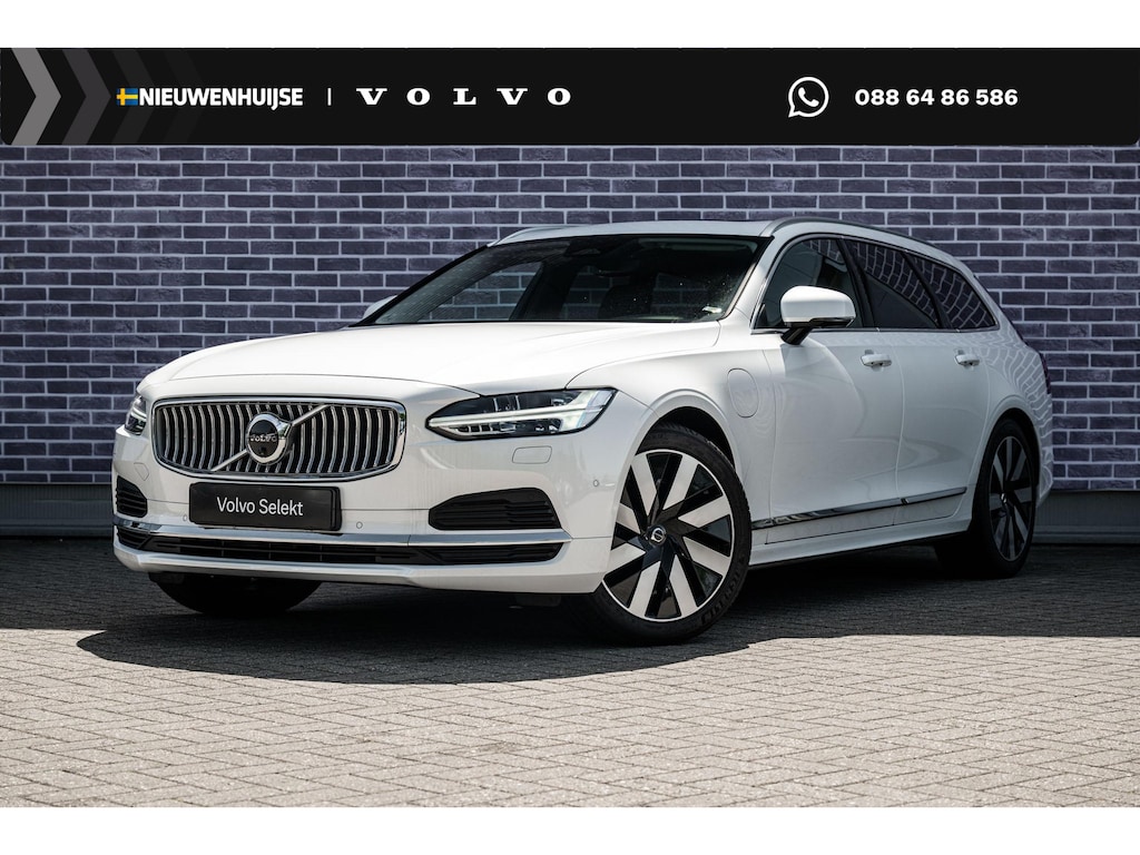 Volvo V90 2.0 T6 Plug-in hybrid AWD Plus Bright | SOH 100% |Adaptieve Cruise Control | Panoramadak | 360° Parkeercamera | Harman Kardon Audio | Stoel-/Stuur-/Voorruitverwarming | Dodehoek Detectie |
