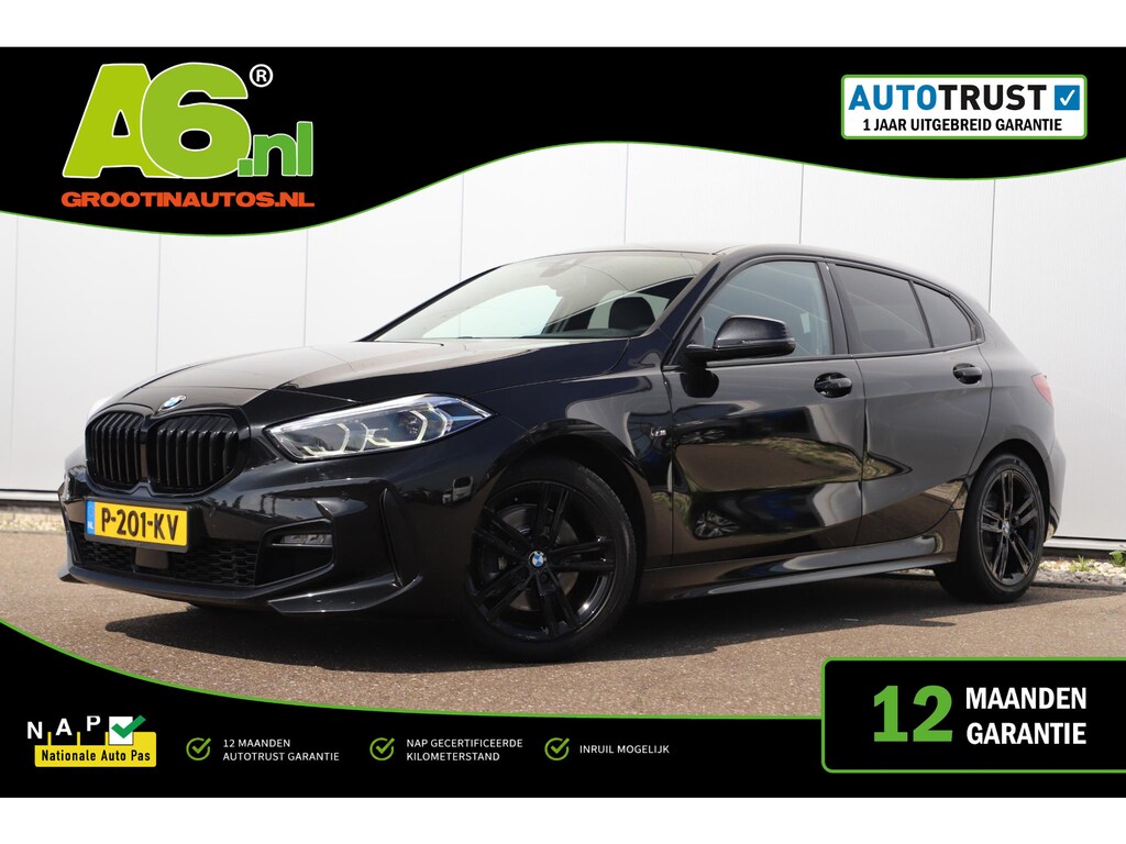 BMW 1-Serie 118i Business Edition M Sport Automaat Black Optic Virtual Cockpit Sfeerverlichting Navigatie Carplay Android Sportstoelen Clima Cruise PDC