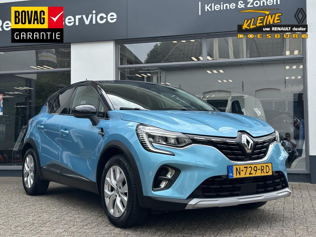 Renault Captur TCe 140 EDC Intens | All seasonbanden | Prachtige kleur Celadon blauw | Easylink navigatiesysteem | Parkeersensoren achter | Dealeronderhouden |