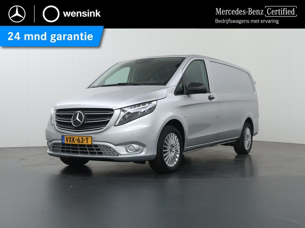 Mercedes-Benz Vito 116 CDI | Aut. | L2 Lang | LM Velgen | 2-zits | Trekhaak | Carplay | LED verlichting | Spiegelpakket | Navigatie | Parkeerpakket met Camera | Alarm klasse 3 | Dodehoekassistent | Certified