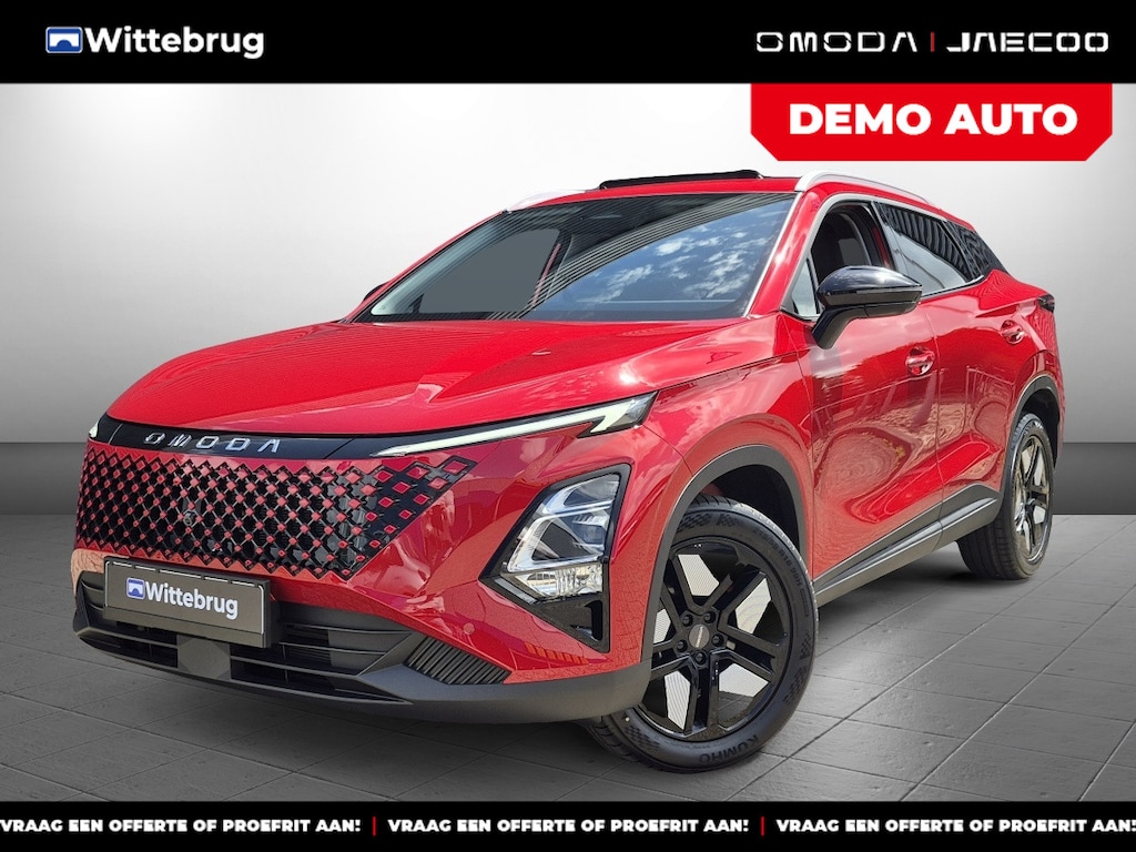 Omoda 5 1.6 T-GDi SHS-H Premium Full Hybride met Lederen Bekleding, Navigatie en Camera Uit voorraad leverbaar!