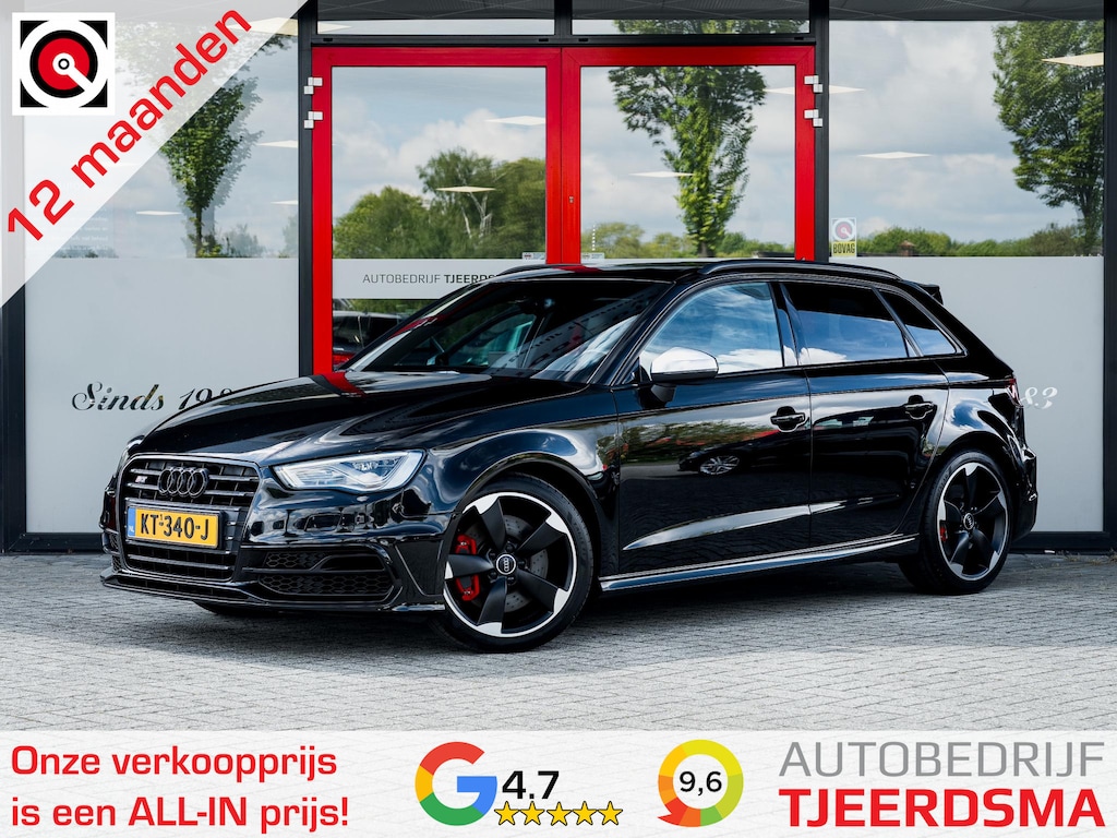 Audi A3 Sportback 2.0 TFSI S3 Quattro Pro Line Plus | Bang & Olufsen | Adaptieve Demping | RS Stoelen | LED Koplampen | Audi Exclusive Leder | Stoelverwarming | Black Optic | Schuif/ Kantel Pano Dak | Cruise Control | Climate Control |