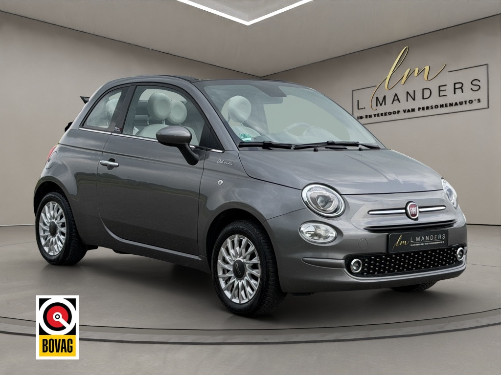 Fiat 500C 1.0 Hybrid Dolcevita 2022 GRIJS | Cabriolet | Leder | Airco