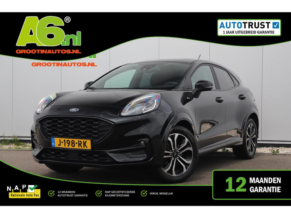 Ford Puma 1.0 EcoBoost ST-Line Automaat Navigatie Stoelverwarming Rijstrooksensor Clima Cruise PDC Carplay Android Auto Bluetooth