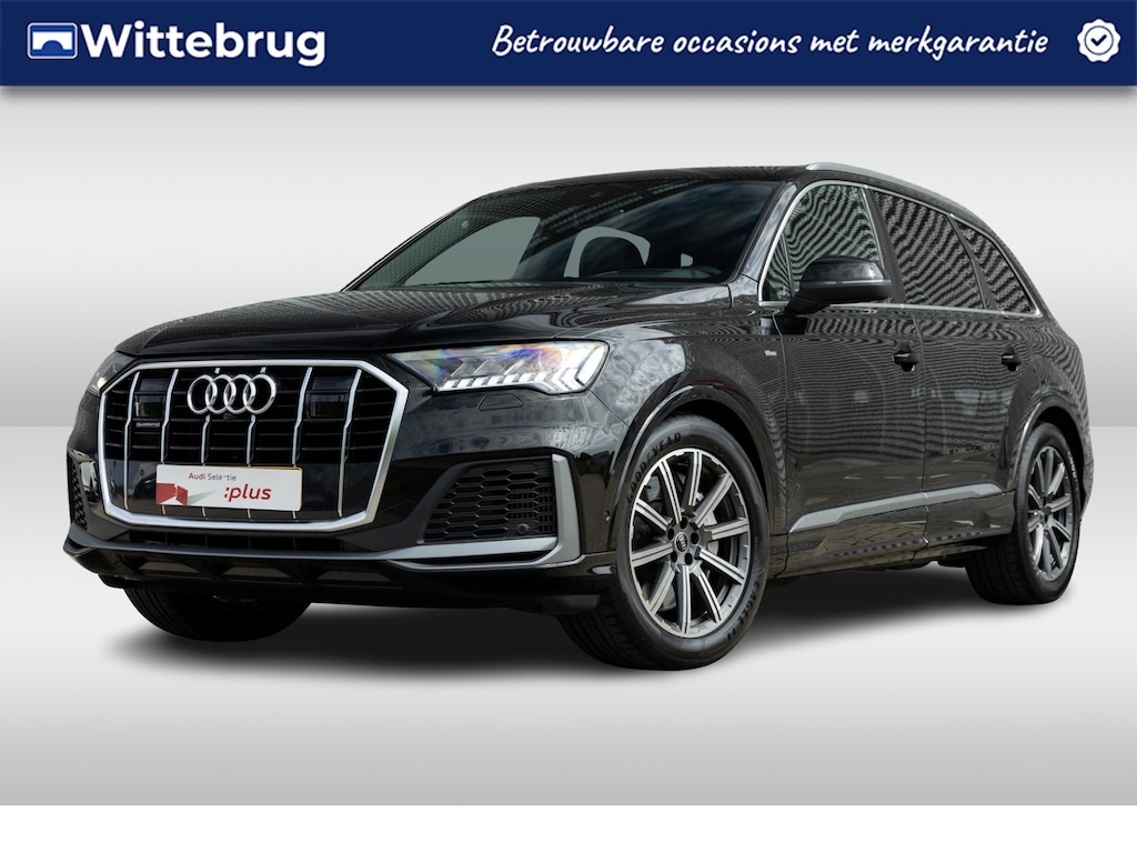 Audi Q7 55 TFSI e 381PK quattro Pro Line Advanced | S line exterieur | Matrix | Stoelverwarming voor+achter | Achteruitrijcamera | Apple Carplay | 20 Inch |