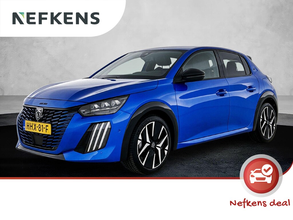 Peugeot 208 1.2 Hybrid 145 GT Automaat | Navigatie | Camera Voor + Achter | Adaptieve Cruise Control | Climate Control | Dodehoekdetectie | 17"LMV | Full-LED | Keyless Entry/Start |