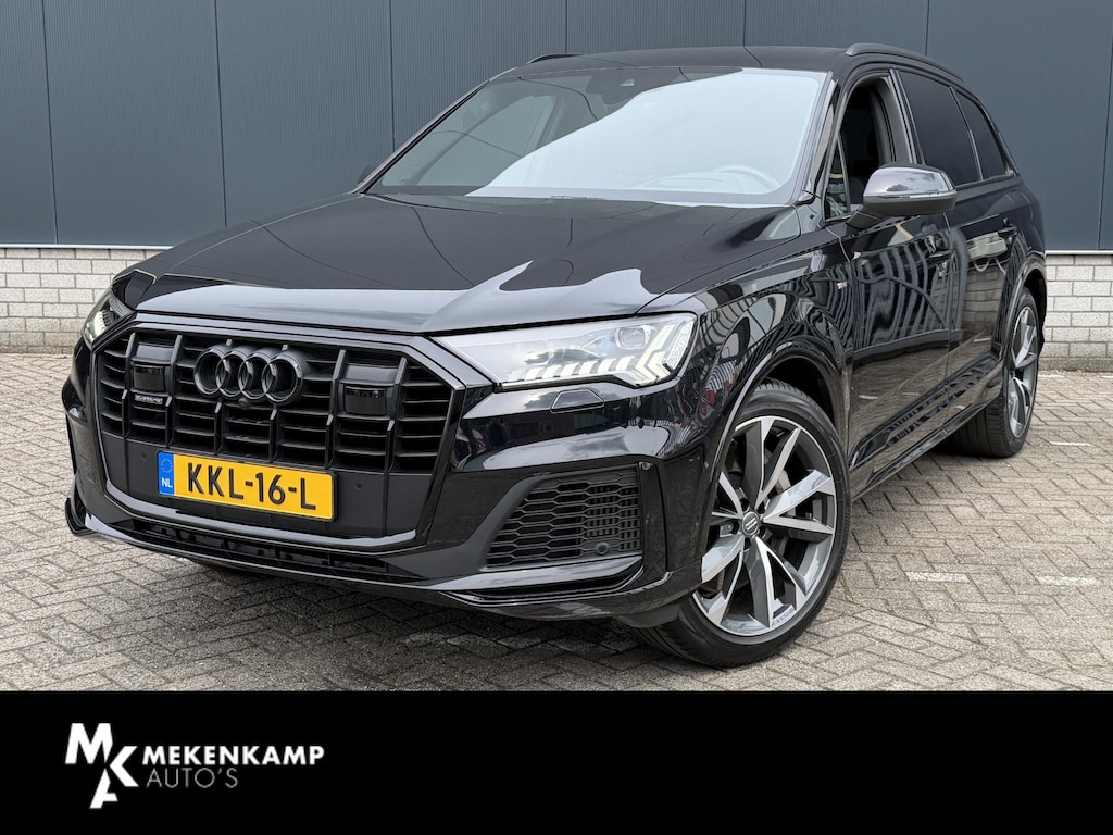 Audi Q7 55 TFSI e quattro Pro Line S 21"/SOH 93%/Trekhaak/B&O/Laser LED/Stoelverwarming v+a/Adaptieve cruise/Dodehoek/Keyless/Head-up/Memory