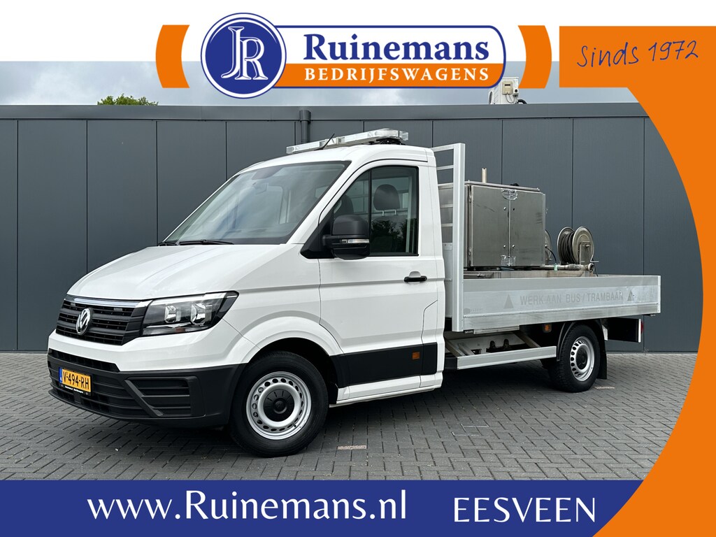 Volkswagen Crafter 35 2.0 TDI 177 PK / DSG AUTOMAAT / 1e EIG. / PICK UP / HOGEDRUKSPUIT OPBOUW / REINIGINGSVOERTUIG / 3 TONS TREKHAAK