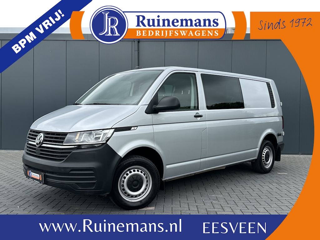 Volkswagen Transporter 2.0 TDI 150 PK DSG AUTOMAAT HIGLINE / ** 19.778 KM ** / DUBBELE CABINE / ADAPTIVE CRUISE / TREKHAAK / 6 PERSOONS