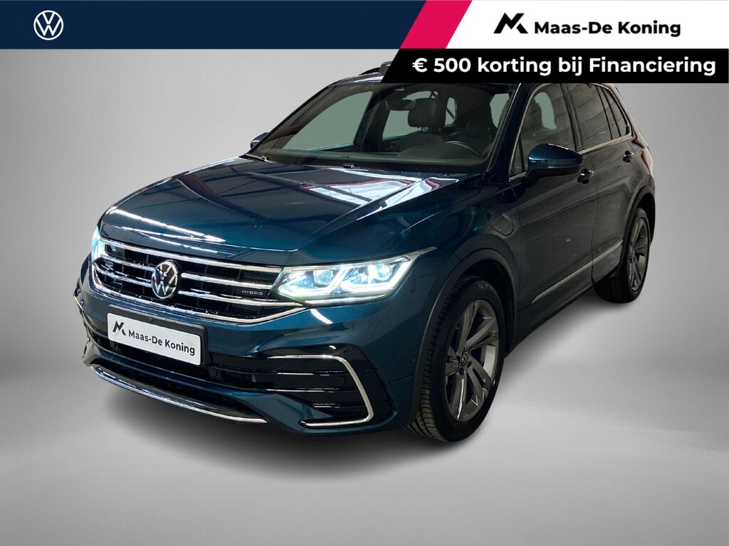 Volkswagen Tiguan 1.4TSIeHybrid 180kW/245PK R-Line DSG · Panoramadak · Trekhaak · 360°Camera + Parkeersensoren · Keyless entry