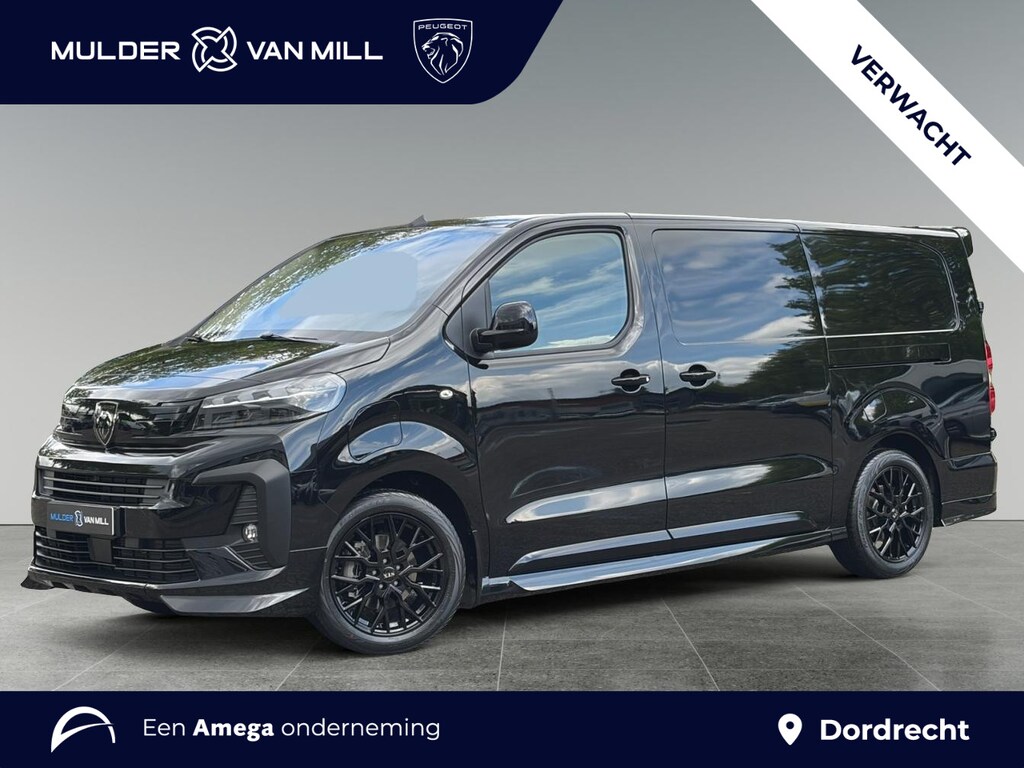 Peugeot e-Expert L3 75 kWh 136pk | 0% financial lease | 8 jaar garantie | STX SPORT | Lederen bekleding STX | STX Pakket | Dakspoiler | Sideskirts | 18 inch zwarte velgen | City NAVI Pakket | Comfort Pakket | Exterieur Pakket | Full ECO LED verlichting | Winter Pakket | Dubbele schuifdeur | Houten afwerking laadruimte | Scheidingswand comfort met raam | Reservewiel | van €54.919 voor €42.995 ex. BTW rijklaar