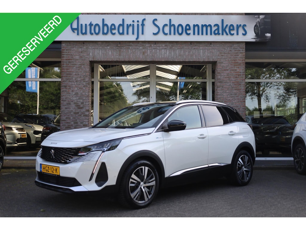Peugeot 3008 1.6 HYbrid 225 Blue Lease GT TREKHAAK-AFN 360-CAMERA CARPLAY DAB SFEERVERLICHTING 18"LMV DUO-TONE i-COCKPIT HALFLEER LED