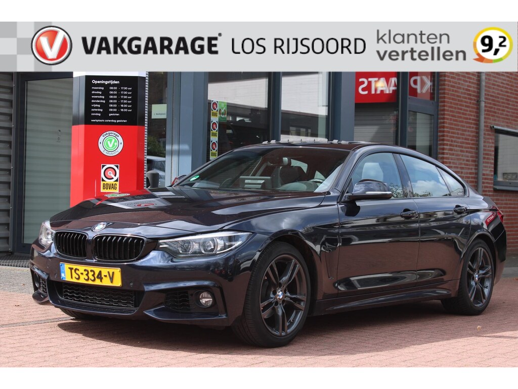 BMW 4-Serie Gran Coupe (f36) 418i Aut. *High Executive* | Carplay | Schuifdak | Cruise & Climate Control | Stoelverwarming | Camera | Leder | Navigatie | Bluetooth |