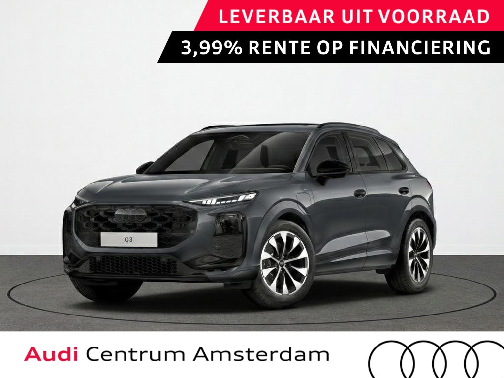 Audi Q3 S edition e-hybrid 272 pk | Techniekpakket plus | Panorama-glasdak | Optiekpakket zwart-glanzend | Trekhaak mech. zwenkbaar |