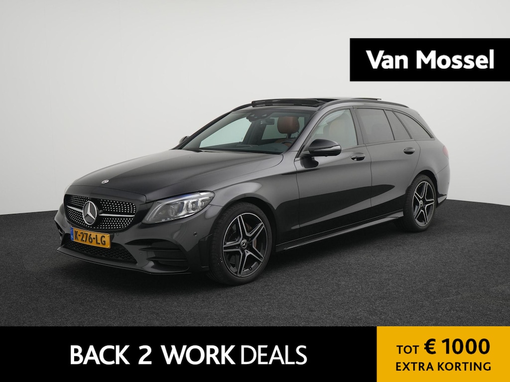 Mercedes-Benz C-klasse Estate 180 Business Solution AMG | AUTOMAAT | PANORAMADAK | AMG | 360 CAMERA | LMV | LEDER | SPORTSTOELEN | VIRTUEEL | NAVIGATIE | 12 MAANDEN BOVAG GARANTIE |